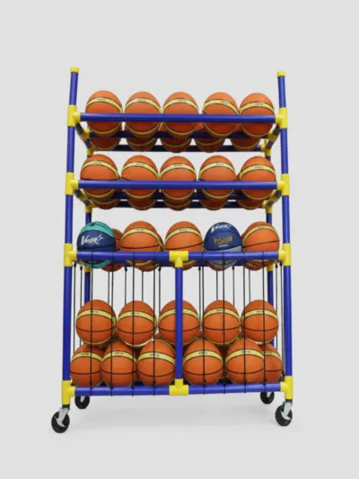 THREE Bungee-Schnellzugriff ABS-Basketballwagen für 50 Bälle THREE Bungee-Schnellzugriff ABS-Basketballwagen für 50 Bälle